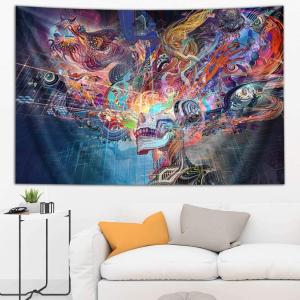 【並行輸入品】 Third Eye Tapestries Android Jones Forward Escape Tapestry (40 b