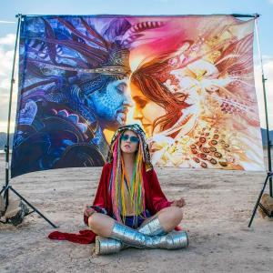 【並行輸入品】Third Eye Tapestries Android Jones ユニオンタペストリー (40 x 60インチ) Third