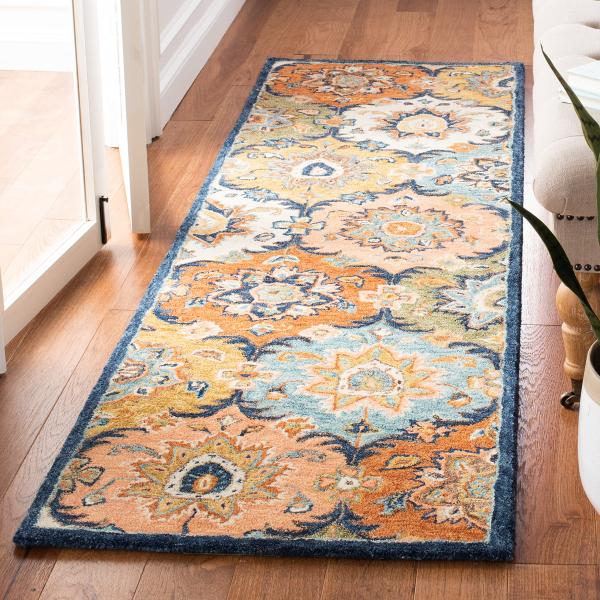 【並行輸入品】 SAFAVIEH Heritage Collection 2'3" x 8' Blu...
