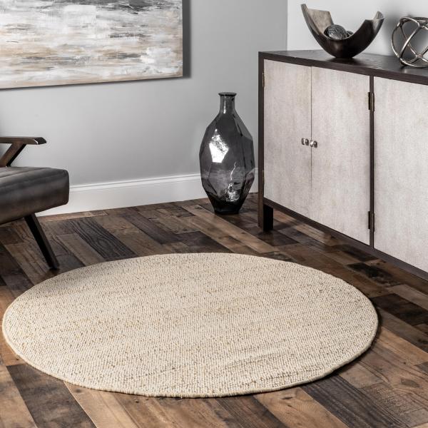 【並行輸入品】nuLOOM Elfriede Handwoven Solid Jute Area R...