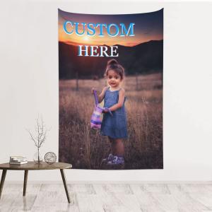 【並行輸入品】 Personalized Wall Tapestry Customize Your Own Picture and Print