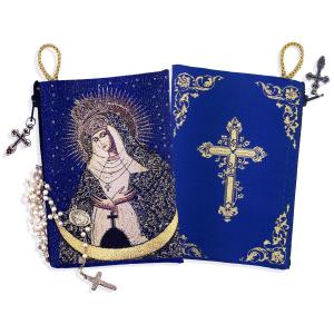 【並行輸入品】 Needzo Rosary Pouch Tapestry Icon Our Lady of Grace of The Gate