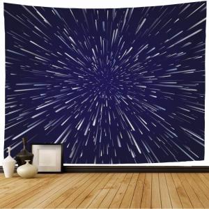 【並行輸入品】 Tapestry Wall Hanging Abstract Big Star Fast Time Wormhole Blue