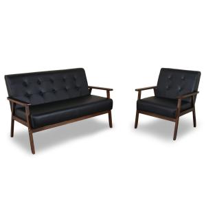 【並行輸入品】AODAILIHB ソファセット リビングルーム カウチセット オフィス ホーム 家具 ミッドセンチュリー モダン フェイクレザー