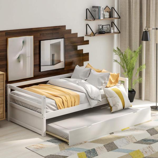 【並行輸入品】 Rockjame Daybed with Trundle, Premium Twin...