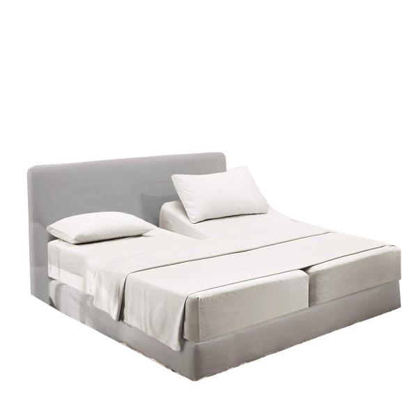 【並行輸入品】 100% Cotton 5 PCS Split Queen Bed Sheets S...