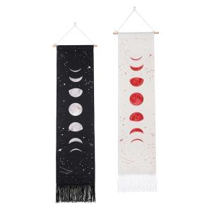 【並行輸入品】 Ochine 2 Pack Moon Phase Tapestry Wall Hanging Moon Tapestry Art