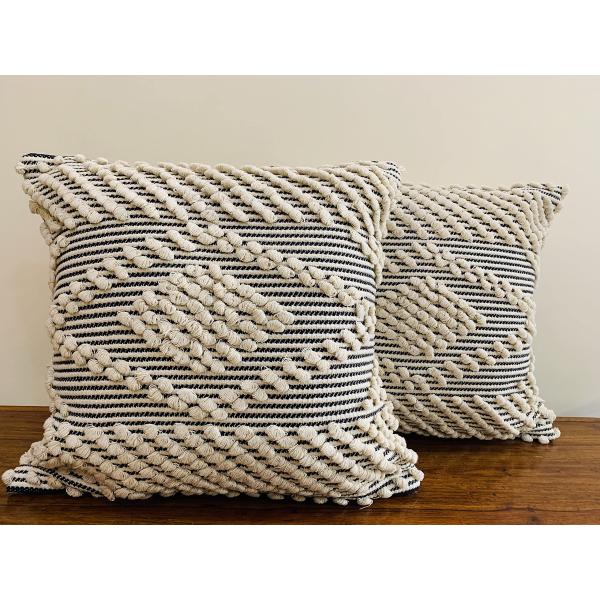 【並行輸入品】 NATURE4U Pack of 2 Boho Throw Pillow Cover...