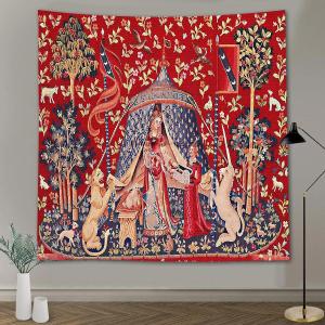 【並行輸入品】 GTQQAY1556 European Royal Princess Tapestry, 60x60 Inches Soft F