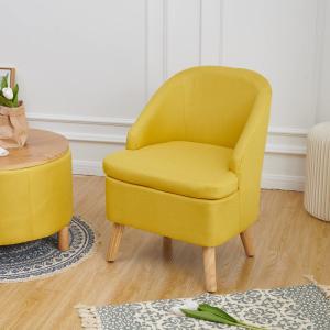 【並行輸入品】 SIMPLEOPULENCE Accent Barrel Chair for Living Room, Modern Fabri