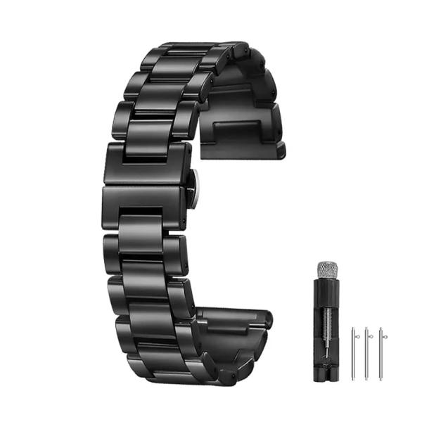 【並行輸入品】JBR 3つのビーズセラミック時計バンド クイックリリース防水時計ストラップ 展開クラ...