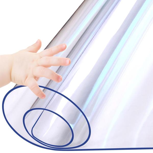 【並行輸入品】30 x 60インチ クリアテーブルプロテクター ビニールシェルフカバー 木製ガラス ...