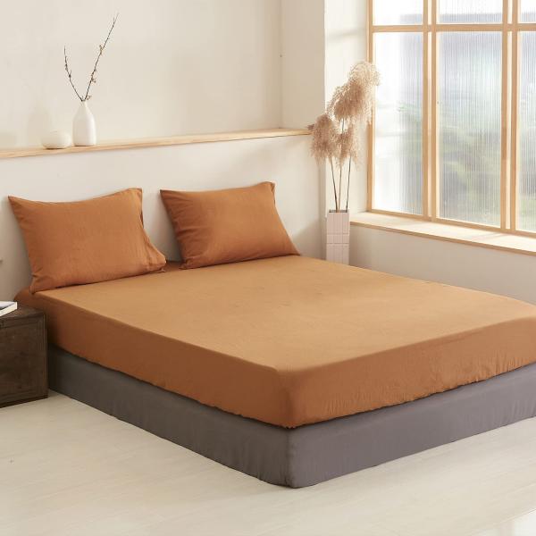【並行輸入品】 Simple&amp;Opulence Linen Fitted Sheet (1 Piec...
