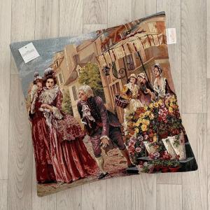 【並行輸入品】 Kate's Home Vintage Tapestry Cushion Cover, Thick, Floral Cushio