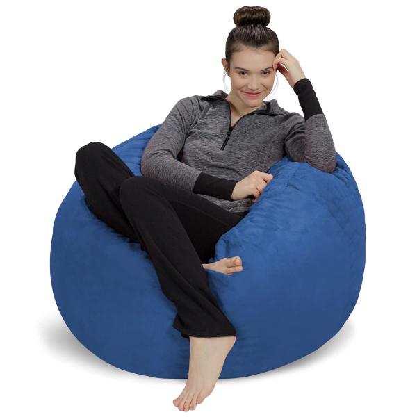【並行輸入品】 Sofa Sack Bean Bag Chair   Plush, Ultra So...