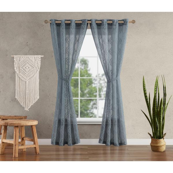 【並行輸入品】JS Everyn Clip GWC 52x84 Pair Charcoal Tieb...