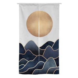 【並行輸入品】Ofat Home マウンテンパターン 戸口カーテン 日本の暖簾、85.1 cm x 149.9 cm 壁掛け装飾用キッチンタペス