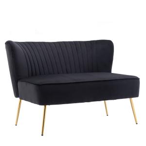 【並行輸入品】 ZOBIDO Velvet Couch Modern Loveseat Sofa Twin Size Contemporary