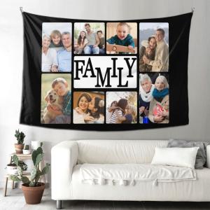 【並行輸入品】 SIMIEEK Custom Wall Tapestry Upload Images Customized Tapestry B