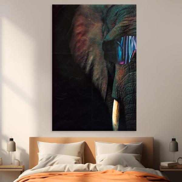 【並行輸入品】 EGD Wall Art Elephant Acrylic Home Decor |...