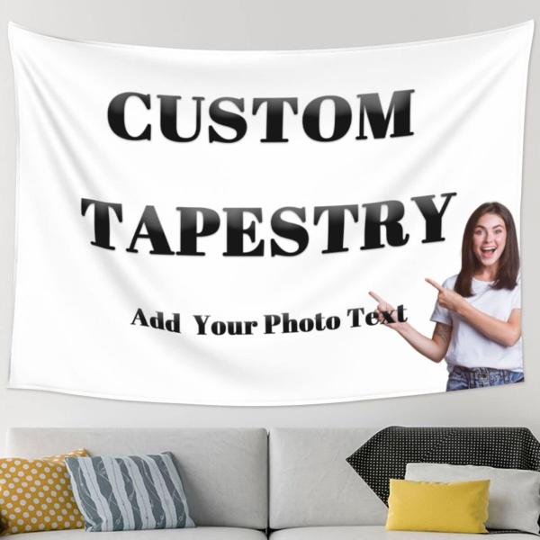 【並行輸入品】パーソナライズされたタペストリー、カスタムタペストリー、カスタマイズされたウォールタペ...