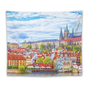 【並行輸入品】 Landscape Tapestry Prague Castle and St. Vitus Cathedral 50
