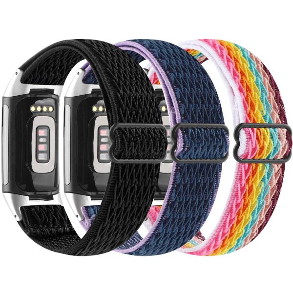 【並行輸入品】3個パック Kabbba 伸縮時計バンド Fitbit Charge 5/Charge...