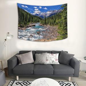 【並行輸入品】 Simsant Nature Mountain Forest Tapestry,Colorado River Tapestry