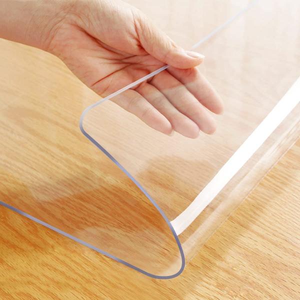 【並行輸入品】42x84インチ 厚さ1.5mm 玄関フロアカーペット クリアオフィスデスクマット ク...