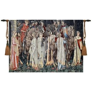【並行輸入品】 Aubelin Tapestry William Morris Holy Grail Wall Tapestry The Arm