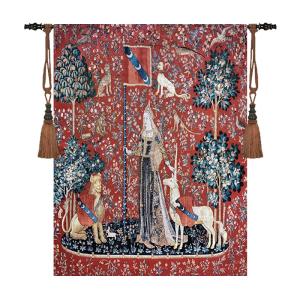 【並行輸入品】 Aubelin Tapestry Large TOUCH The Lady & Unicorn Medieval Tapestr