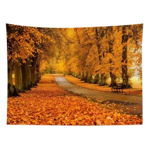 【並行輸入品】 LB Fall Maple Forest Tapestry Natural Landscape Autumn Maple Tre