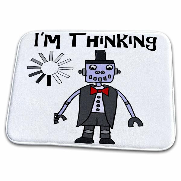 【並行輸入品】 3dRose Funny Robot I am Thinking Cartoon S...