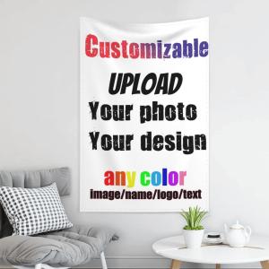 【並行輸入品】 Custom Backdrop Tapestry Upload Image Customized Picture Backdro
