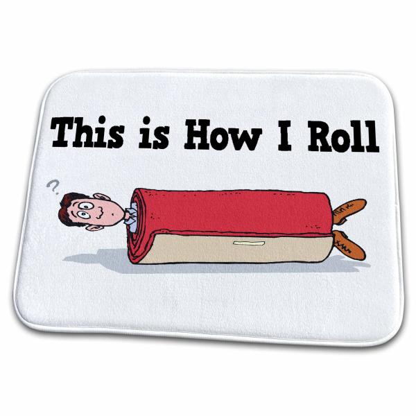 【並行輸入品】 Dish Drying Mat   This Is How I Roll Funny...