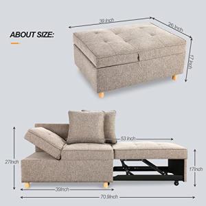 【並行輸入品】SEJOV ソファベッドチェア ...の詳細画像3