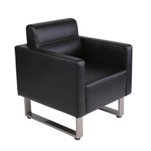 【並行輸入品】 Accent Chair Arm Chair Lounge Sofa Upholstered Faux Leather Club