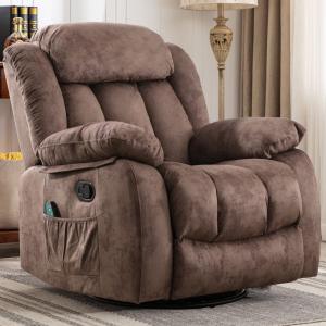 【並行輸入品】 CANMOV Massage Rocker Recliner with Heat and Vibration, 360 Degr