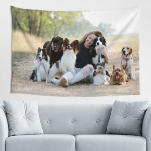 【並行輸入品】 Custom Photo Tapestry Personalized Picture Backdrop Customized W