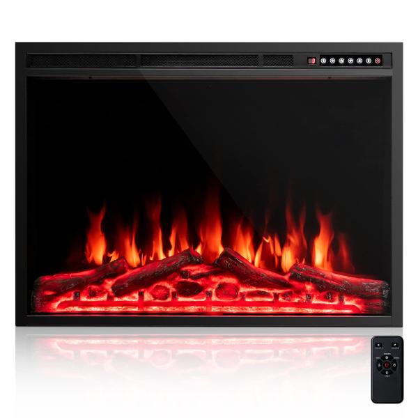 【並行輸入品】 GOFLAME 37 Inch Electric Fireplace Insert,...