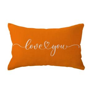 【並行輸入品】Love You 腰用クッションカバー ラブギフト カップル/記念日/結婚式/婚約/バレンタインデーの愛の引用句 枕カバー 12