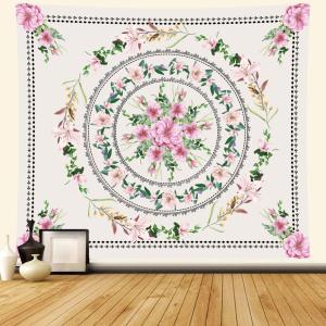 【並行輸入品】 Naykow Pink Flower Mandala Tapestry Cute Plant Aesthetic Nature