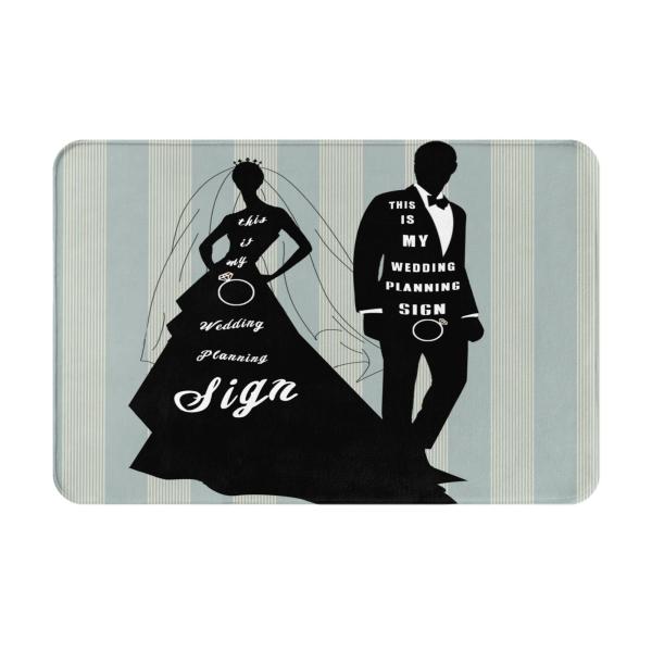 【並行輸入品】 This is My Wedding Area Rugs with Non Slip...
