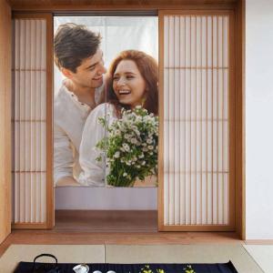 【並行輸入品】 ADAPTOR Custom Japanese Noren Door Curtain Tapestry Cotton Linen
