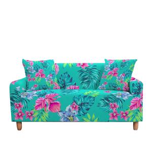 【並行輸入品】 ZYXWAN LESANGBAIHUODIAN Green Leaves Elastic Sofa Cover Couch Co