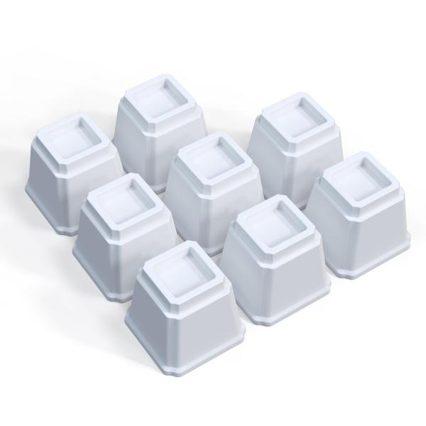 【並行輸入品】 Ahasolid Bed Risers 5 Inch Heavy Duty, Fur...