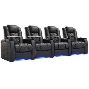 【並行輸入品】 Weilianda Home Theater Seating Top Grain Leather Zero Gravity Re