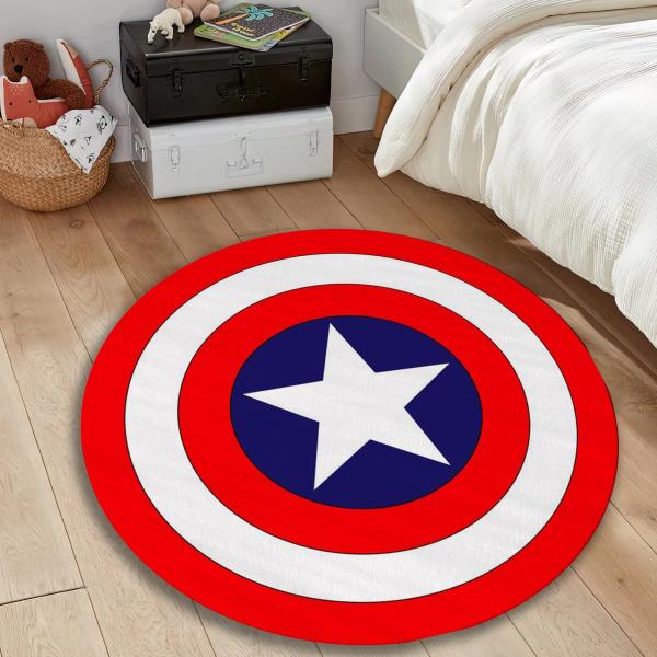 【並行輸入品】 Rugendary Shield Rug Round Extra Soft Play...