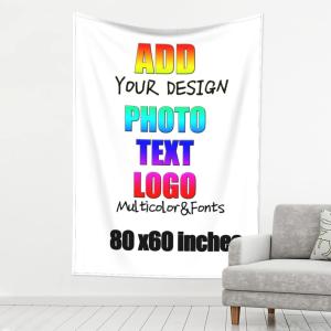 【並行輸入品】 Custom Tapestry For Home Decor 80x60 inch Vertical Add Your Phot