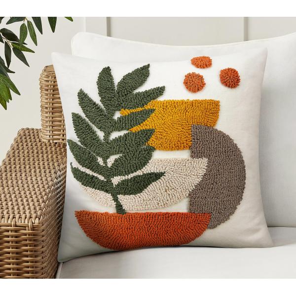 【並行輸入品】Merrycolor ボーホー 装飾用クッションカバー 抽象的 房状 ミッドセンチュリ...